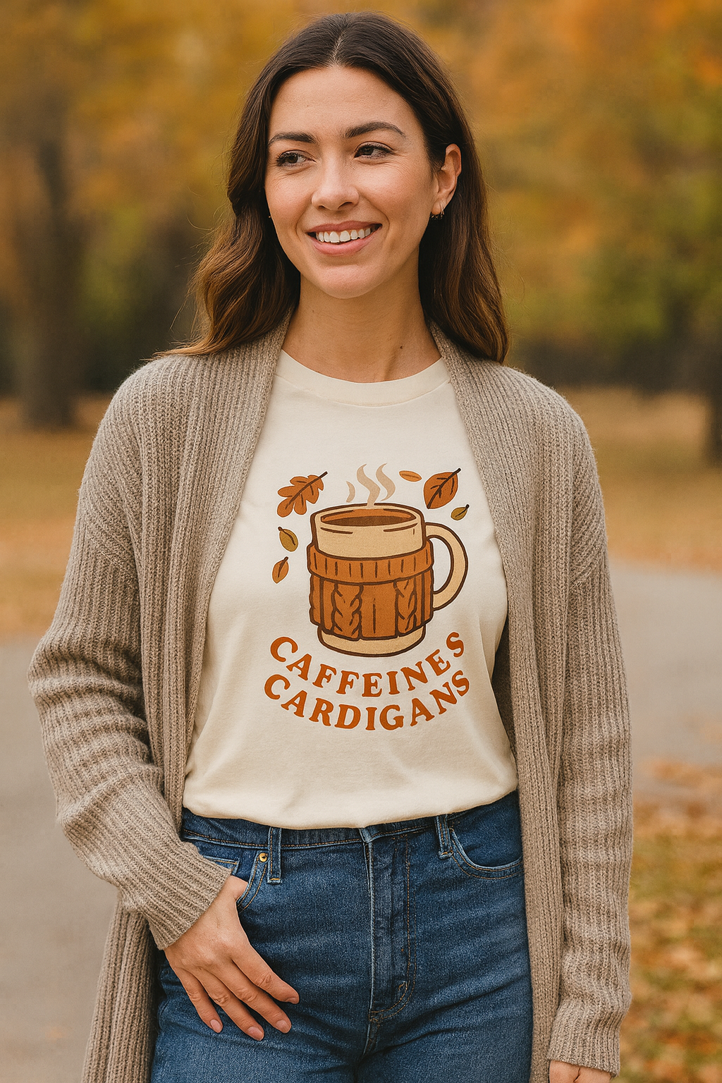 Caffeines Cardigans T shirt