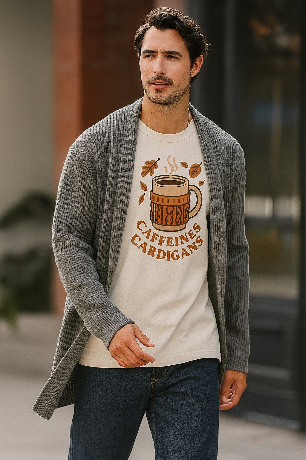 Caffeines Cardigans T shirt